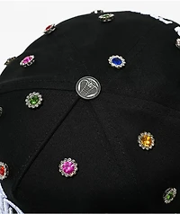 Broken Promises Headcase Rhinestone Black Snapback Hat