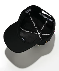 Broken Promises Headcase Rhinestone Black Snapback Hat