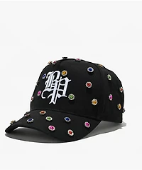 Broken Promises Headcase Rhinestone Black Snapback Hat