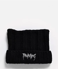 Broken Promises HellKat Black Crotchet Cat Beanie