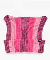 Broken Promises HellKat Pink Crotchet Cat Beanie