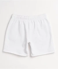 Broken Promises Honey Bee White Sweat Shorts