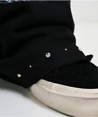 Broken Promises In The Moment Black Baggy Sweatpants
