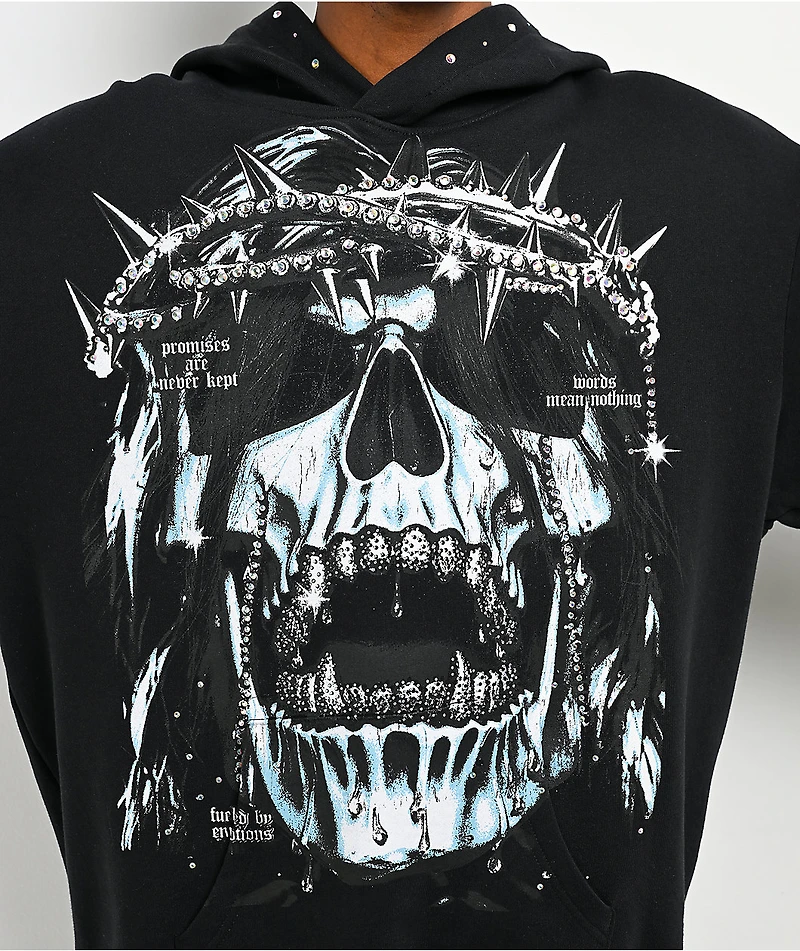 Broken Promises In The Moment Black Hoodie