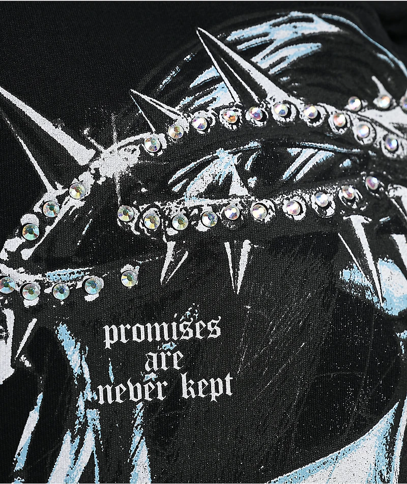 Broken Promises In The Moment Black Hoodie