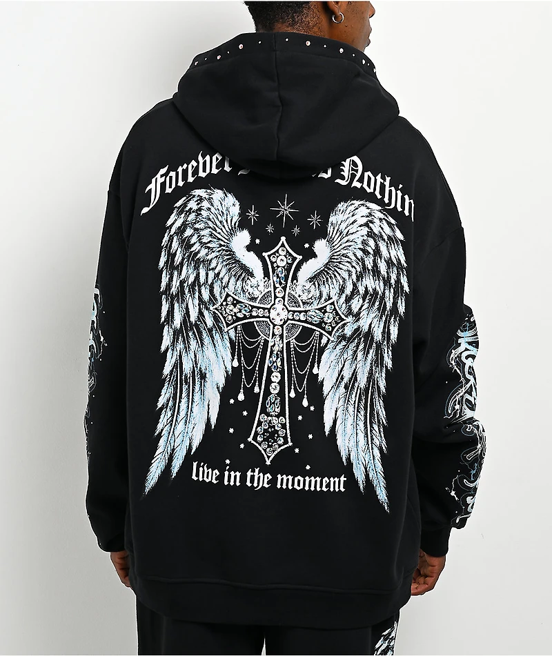 Broken Promises In The Moment Black Hoodie