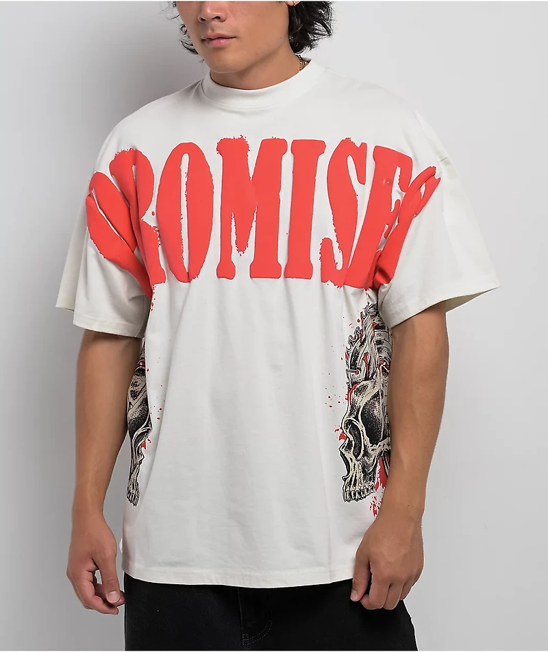 Broken Promises Intrusive Thoughts Natural White T-Shirt