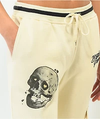 Broken Promises Jawbreaker White Cargo Sweatpants