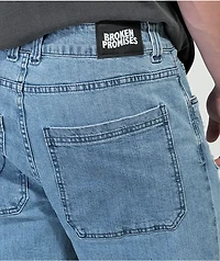 Broken Promises Jody Light Blue Carpenter Jeans