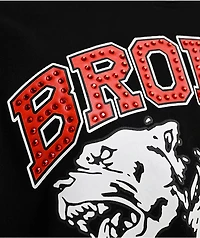 Broken Promises Kennel Rhinestone Distressed Black T-Shirt
