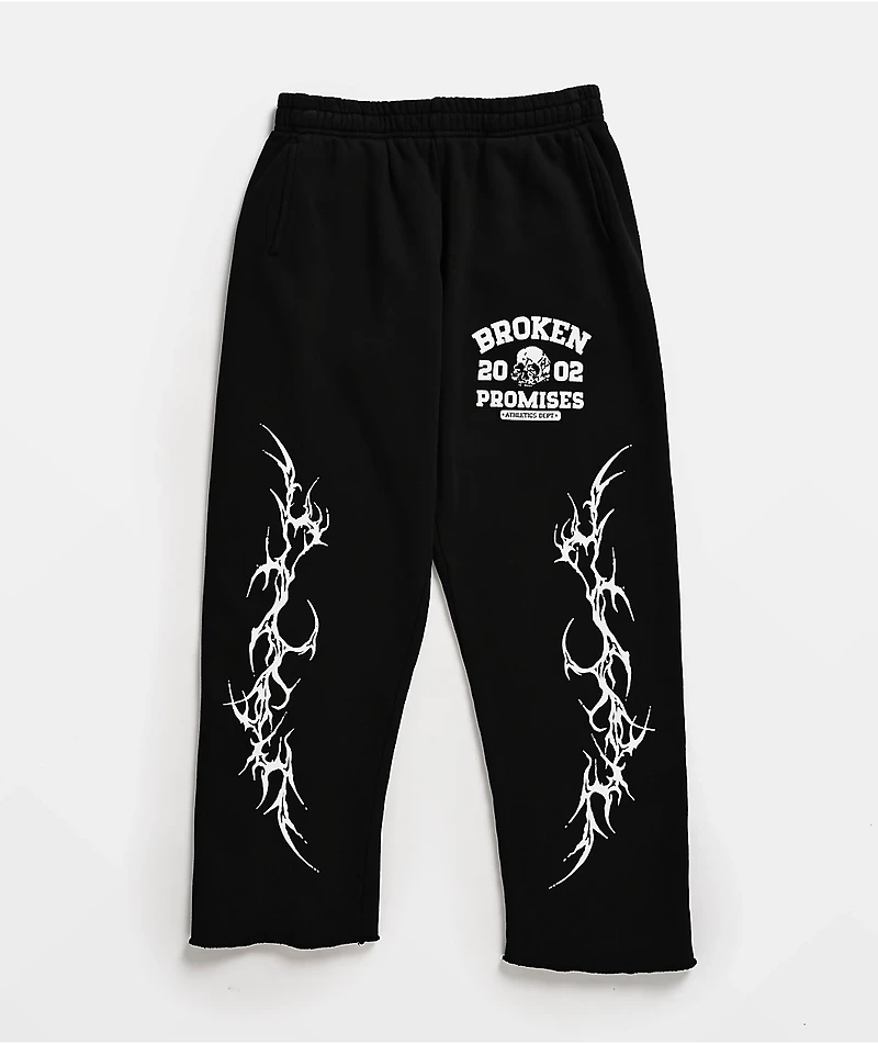 Broken Promises Kids Cyberathletic Black Sweatpants