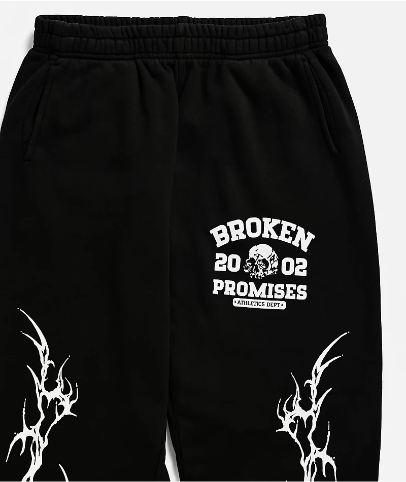 Broken Promises Kids Cyberathletic Black Sweatpants