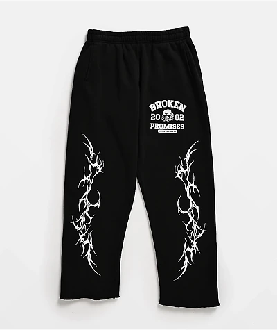 Broken Promises Kids Cyberathletic Black Sweatpants