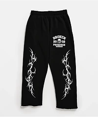 Broken Promises Kids Cyberathletic Black Sweatpants