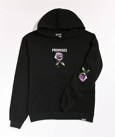 Broken Promises Kids Thornless Black Hoodie