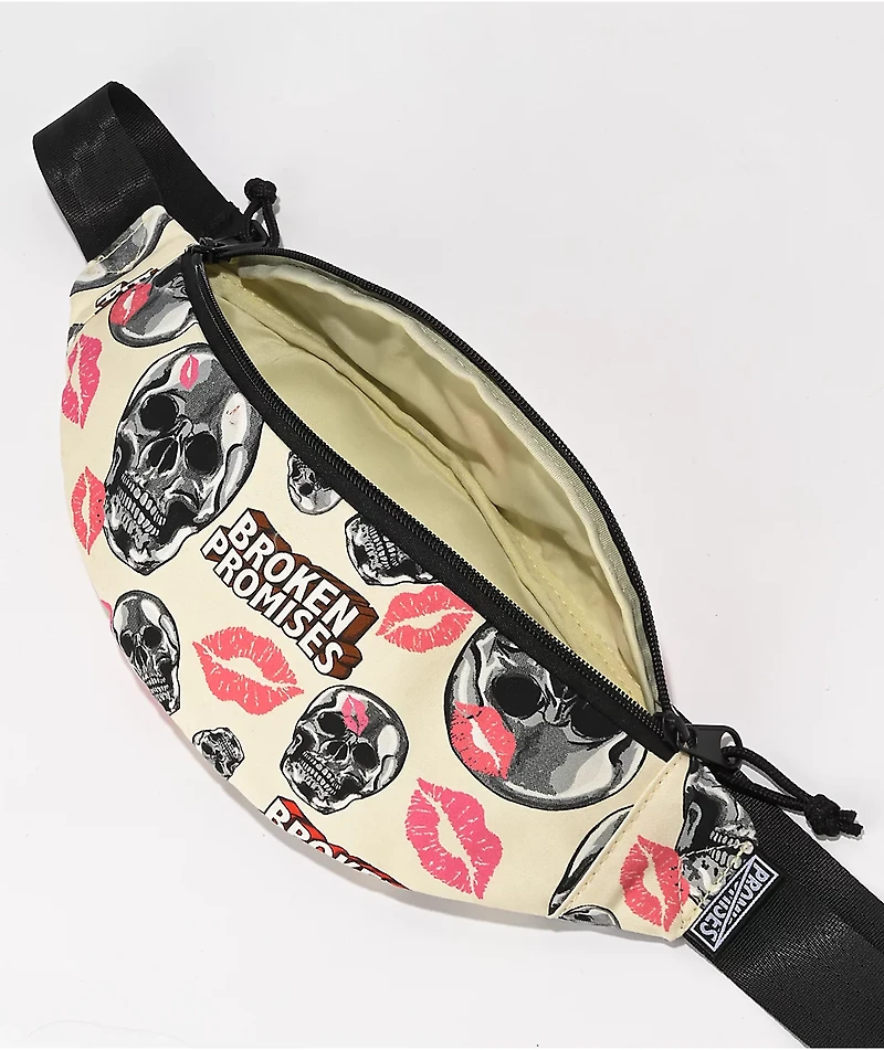 Broken Promises Kiss Of Death Tan Fanny Pack