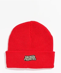 Broken Promises Last Call Red Beanie