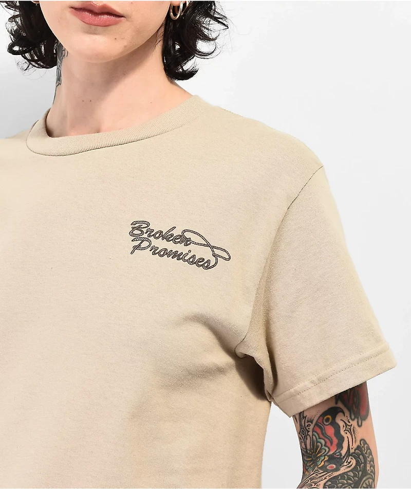 Broken Promises Last Rodeo Tan T-Shirt