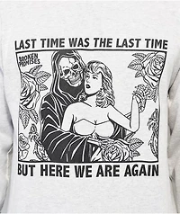 Broken Promises Last Time Ash Grey Long Sleeve T-Shirt
