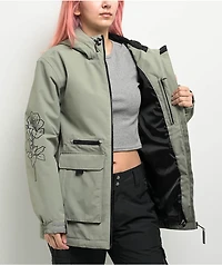 Broken Promises Last Time Grey Snowboard Jacket