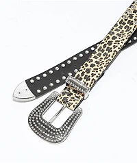 Broken Promises Leopard Lust Rhinestone Belt
