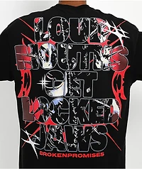 Broken Promises Locked Jaws Black T-Shirt