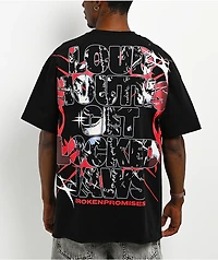 Broken Promises Locked Jaws Black T-Shirt
