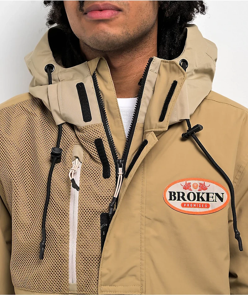 Broken Promises Louis Tan 10K Anorak Snowboard Jacket