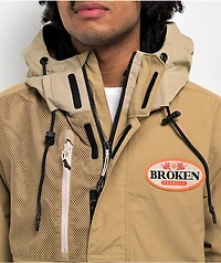 Broken Promises Louis Tan 10K Anorak Snowboard Jacket