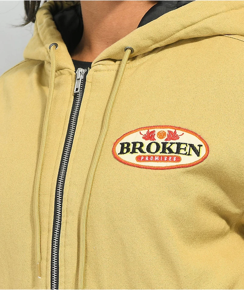 Broken Promises Louisa Beige Gas Station Jacket