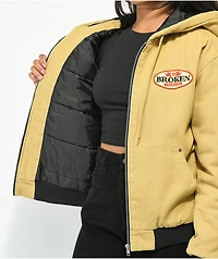Broken Promises Louisa Beige Gas Station Jacket