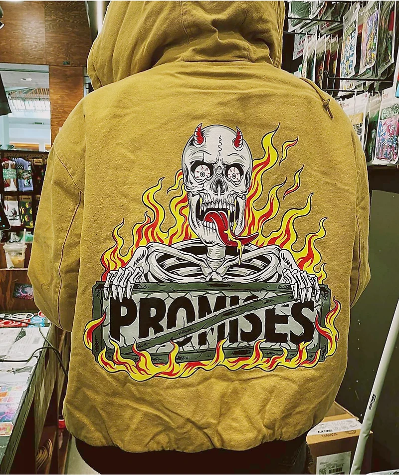 Broken Promises Louisa Beige Gas Station Jacket