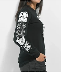 Broken Promises Love Is Lethal Black Long Sleeve T-Shirt