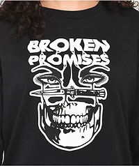Broken Promises Love Is Lethal Black Long Sleeve T-Shirt