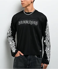 Broken Promises Mausoleum Black Long Sleeve Crop Jersey
