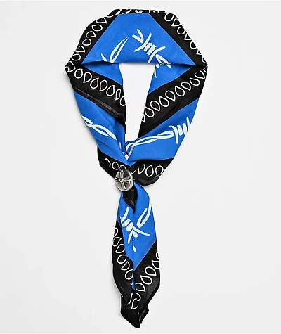 Broken Promises Medieval Black & Blue Bandana Necklace