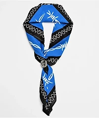 Broken Promises Medieval Black & Blue Bandana Necklace