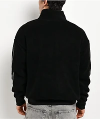 Broken Promises Metal Black Sherpa Quarter Zip Sweatshirt
