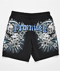 Broken Promises Nautical Black Board Shorts