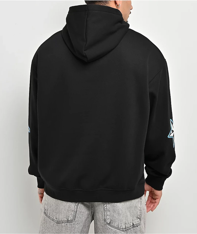 Broken Promises Nautical Rhinestone Black Hoodie