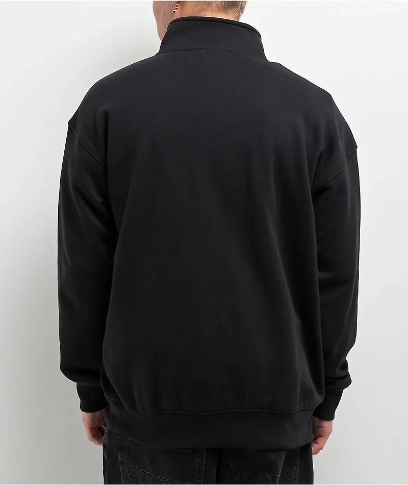 Broken Promises Never Kept Black Quarter Zip Sweatshirt