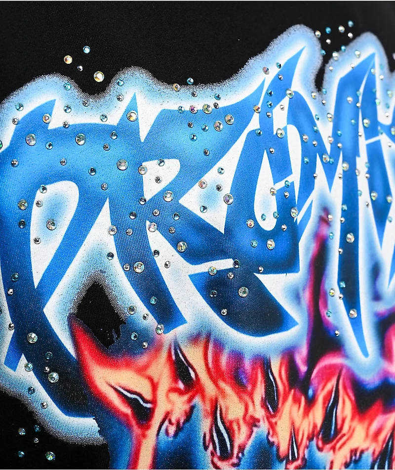 Broken Promises Numbskull Rhinestone Black T-Shirt