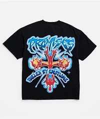 Broken Promises Numbskull Rhinestone Black T-Shirt