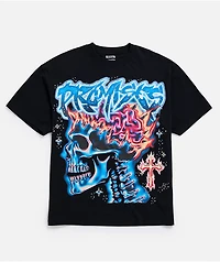 Broken Promises Numbskull Rhinestone Black T-Shirt