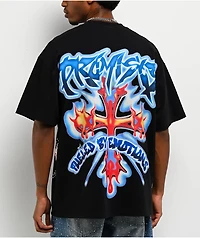 Broken Promises Numbskull Rhinestone Black T-Shirt