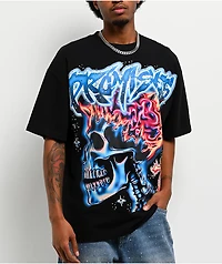 Broken Promises Numbskull Rhinestone Black T-Shirt