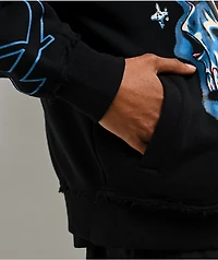 Broken Promises Numskull Rhinestone Black Zip Hoodie