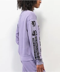 Broken Promises Okay To Cry Purple Crewneck Sweatshirt