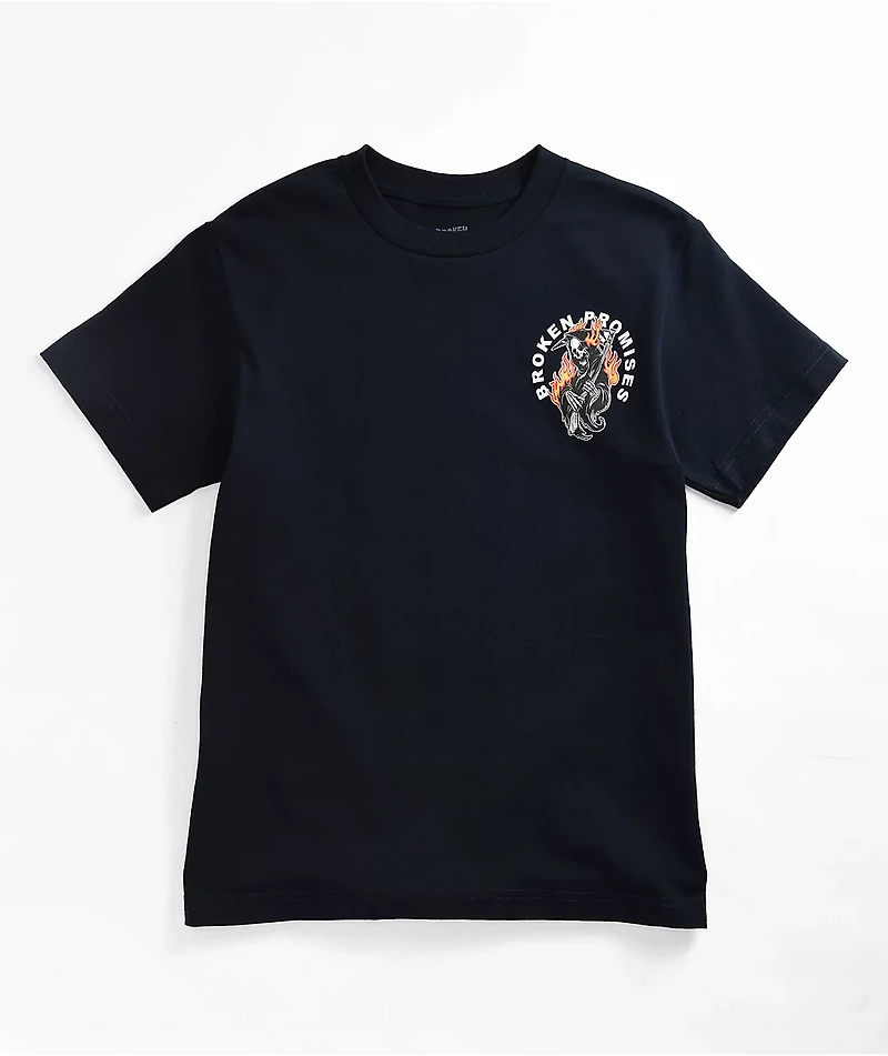 Broken Promises Old Flame Navy T-Shirt