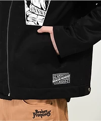 Broken Promises Open Casket Black Work Jacket